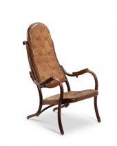 A BENTWOOD FOLDING ARMCHAIRA b