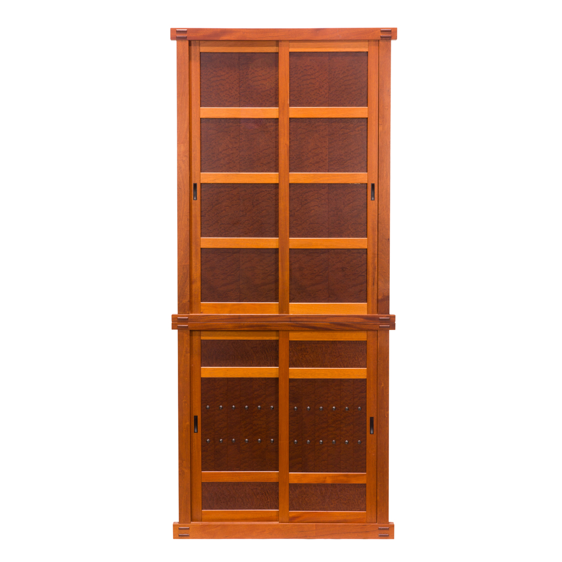 A BERKELEY MILLS TWO-PART CABINET A