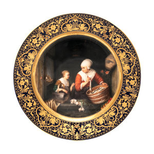 A Berlin (K.P.M.) Porcelain Cabinet