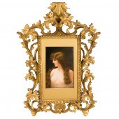 A BERLIN (KPM) PORCELAIN PLAQU