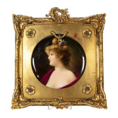 A BERLIN (KPM) PORCELAIN PORTR