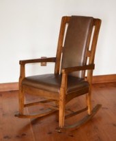 A Bernhardt rocking chair with