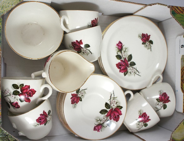 A Beswick 9636 Pattern Tea Set with