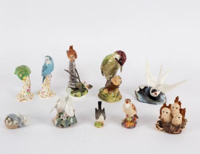 A Beswick figure of a woodpecker,