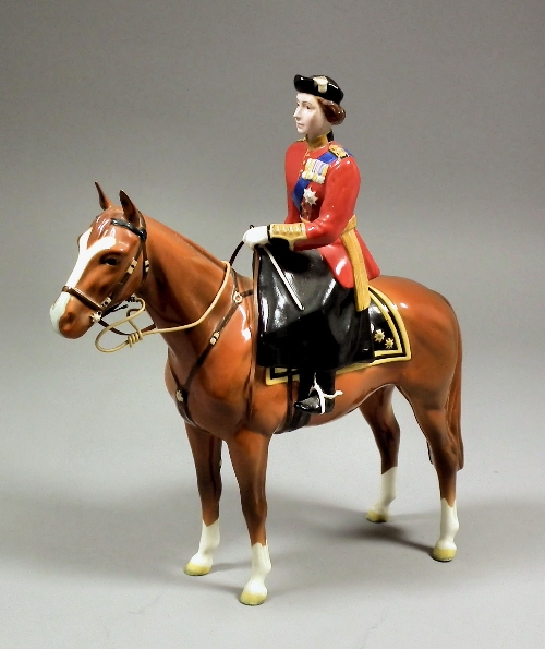 A Beswick pottery equestrian figure