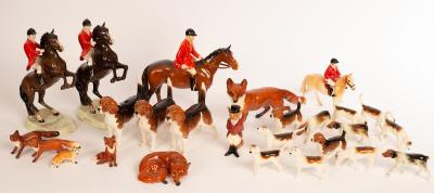 A Beswick pottery hunt, to