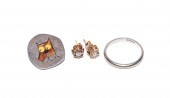 A BETTY COOKE PIN, 14K BAND &