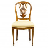 A BIEDERMEIER BACK SIDE CHAIR