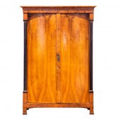 A BIEDERMEIER BOW FRONT PARTIA