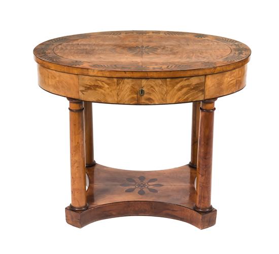 A Biedermeier Occasional Table 19th