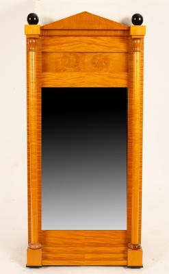 A Biedermeier pier glass, the