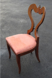 A BIEDERMEIER SIDE CHAIR HEART