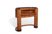 A BIEDERMEIER STYLE BIRCH DESK