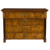 A BIEDERMEIER STYLE MAPLE COMM