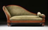A BIEDERMEIER VELVET UPHOLSTER