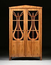 A BIEDERMEIER WALNUT AND CHERR