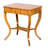 A BIEDERMEIER WORK TABLE A Bie