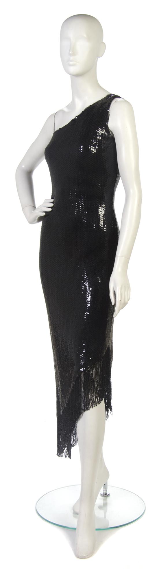 A Bill Blass Black Sequin
