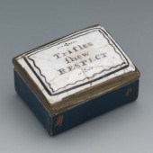 A Bilston Enameled Patch Box A