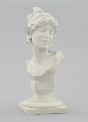 A Bisque Porcelain Bust of