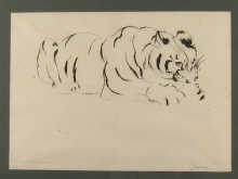 A black and white etching (1/40) of