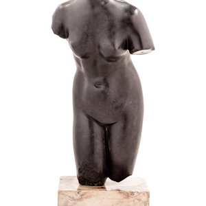 A Black Composition Female Torso