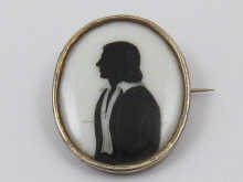 A black enamel on porcelain