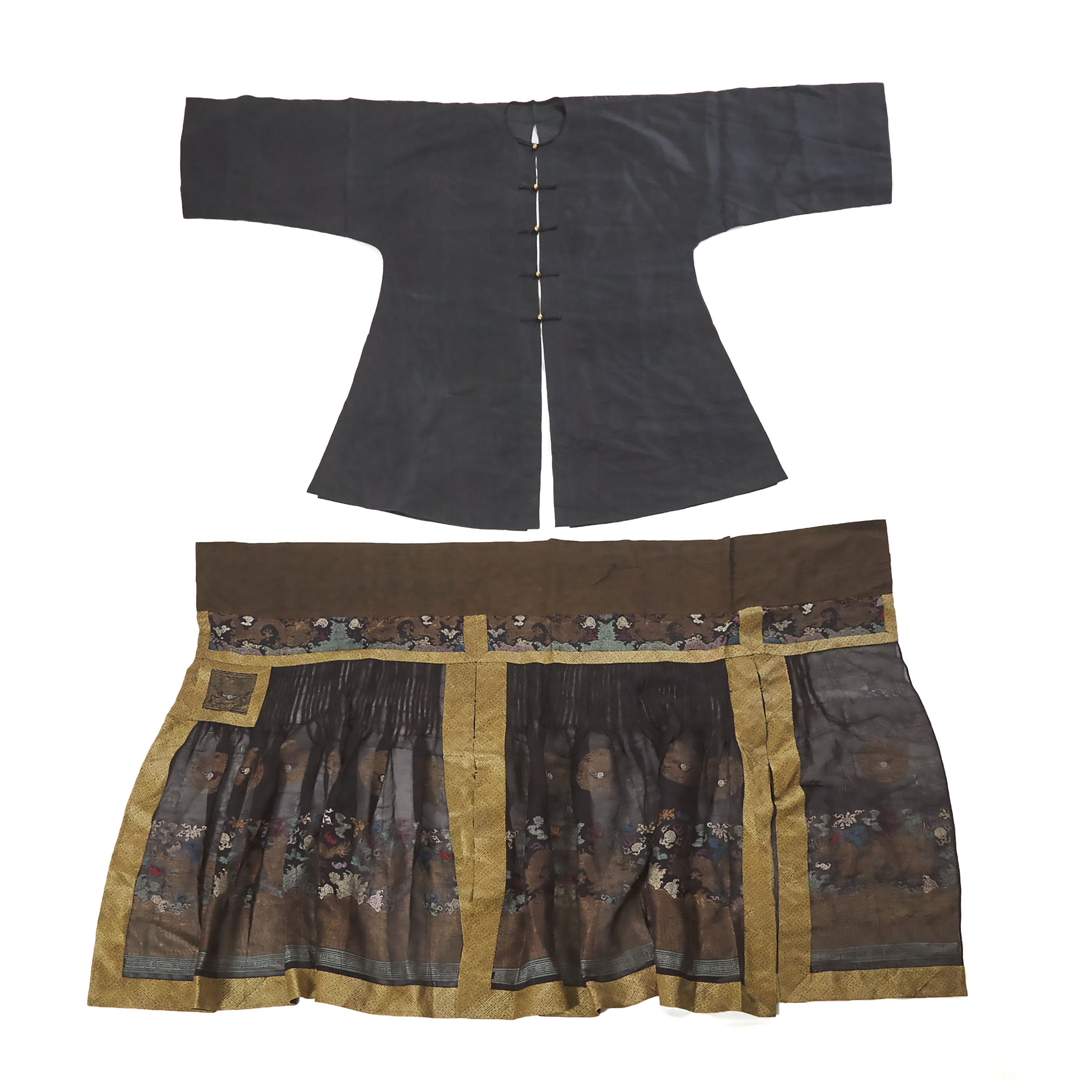 A Black-Ground Summer Gauze Jacket,