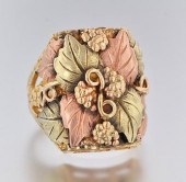 A Black Hills Gold Ring Black