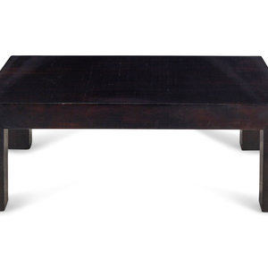 A Black Lacquer Cocktail Table 