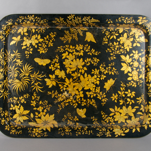 A Black Lacquer Tray 19th/20th