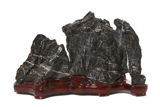 A Black Lingbi Scholar's Rock the
