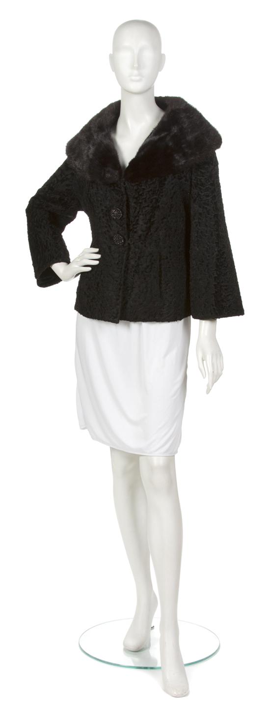 A Black Persian Lamb Jacket