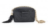 A Black Quilted Leather Chanel