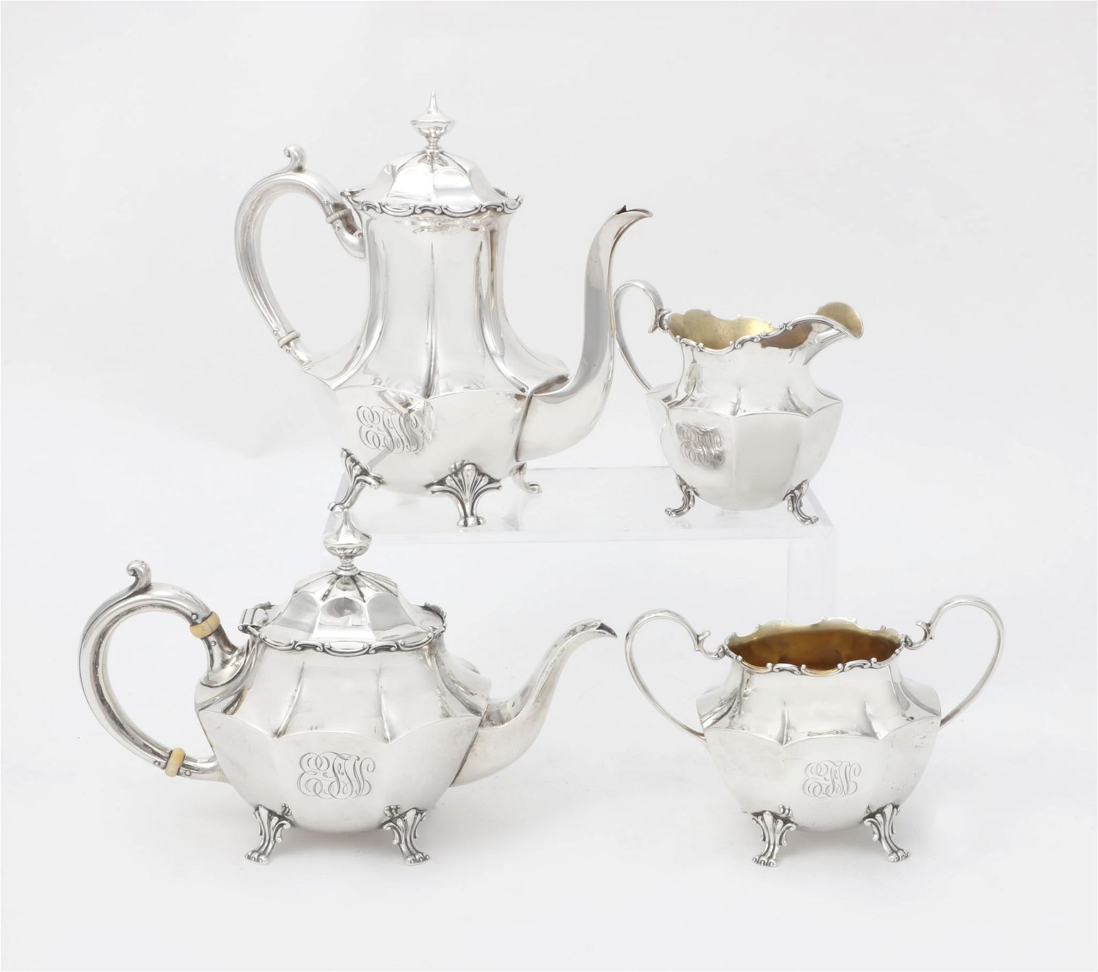 A BLACK, STARR & FROST SILVER TEA