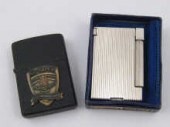A black Zippo lighter commemor