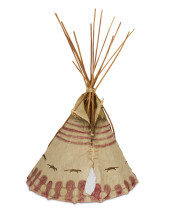 A BLACKFOOT MODEL TEEPEE<br>A