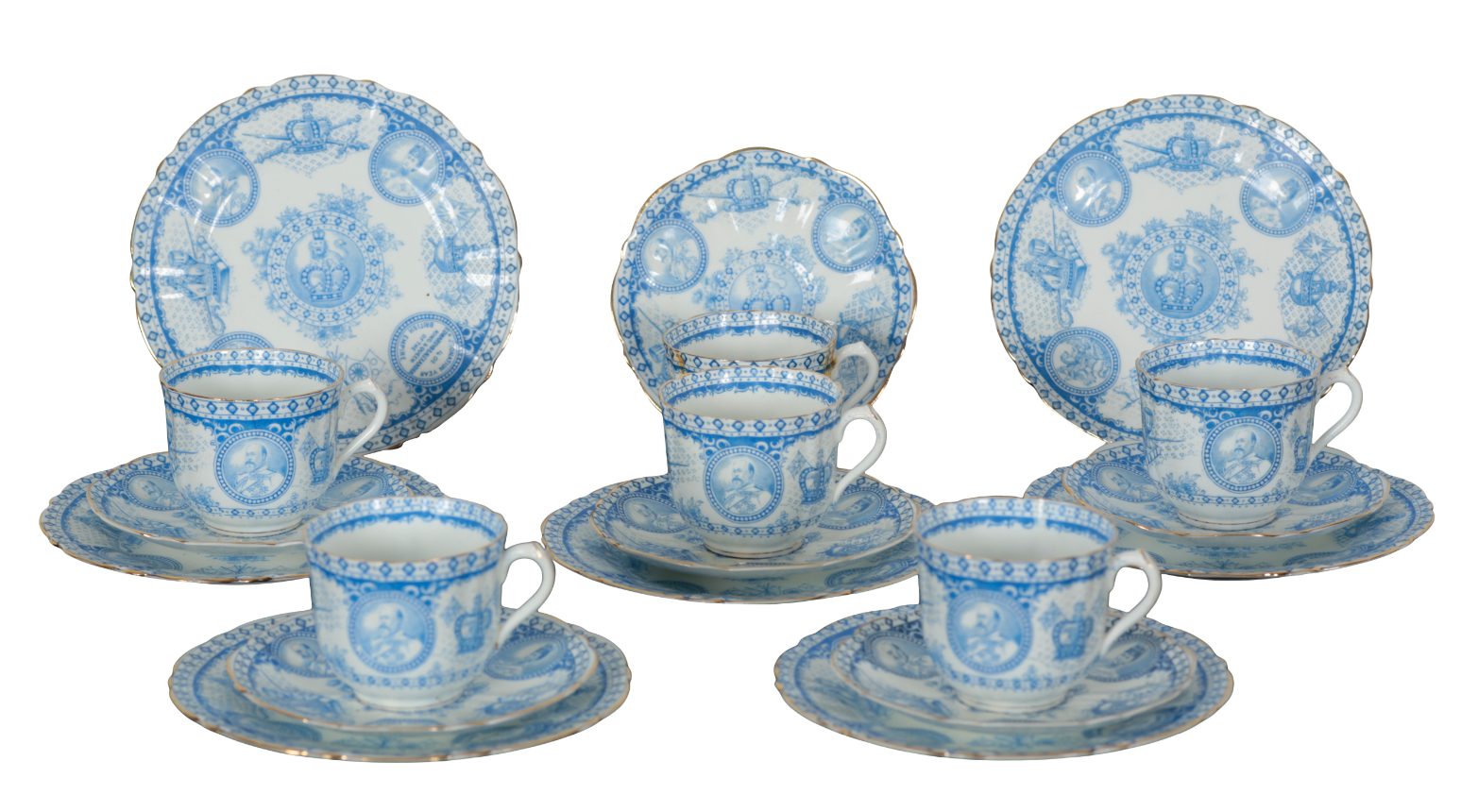 A BLAIR & CO PORCELAIN PART TEA