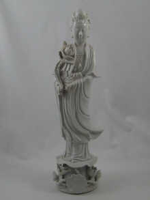 A Blanc de Chine figure of a