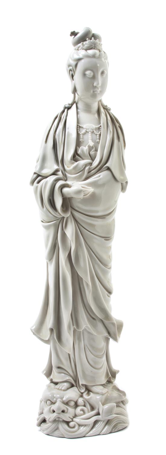 A Blanc de Chine Porcelain Model of
