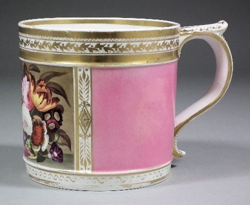 A Bloor Derby porcelain tankard