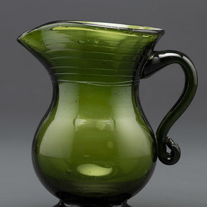 A Blown-Glass New York Pitcher in