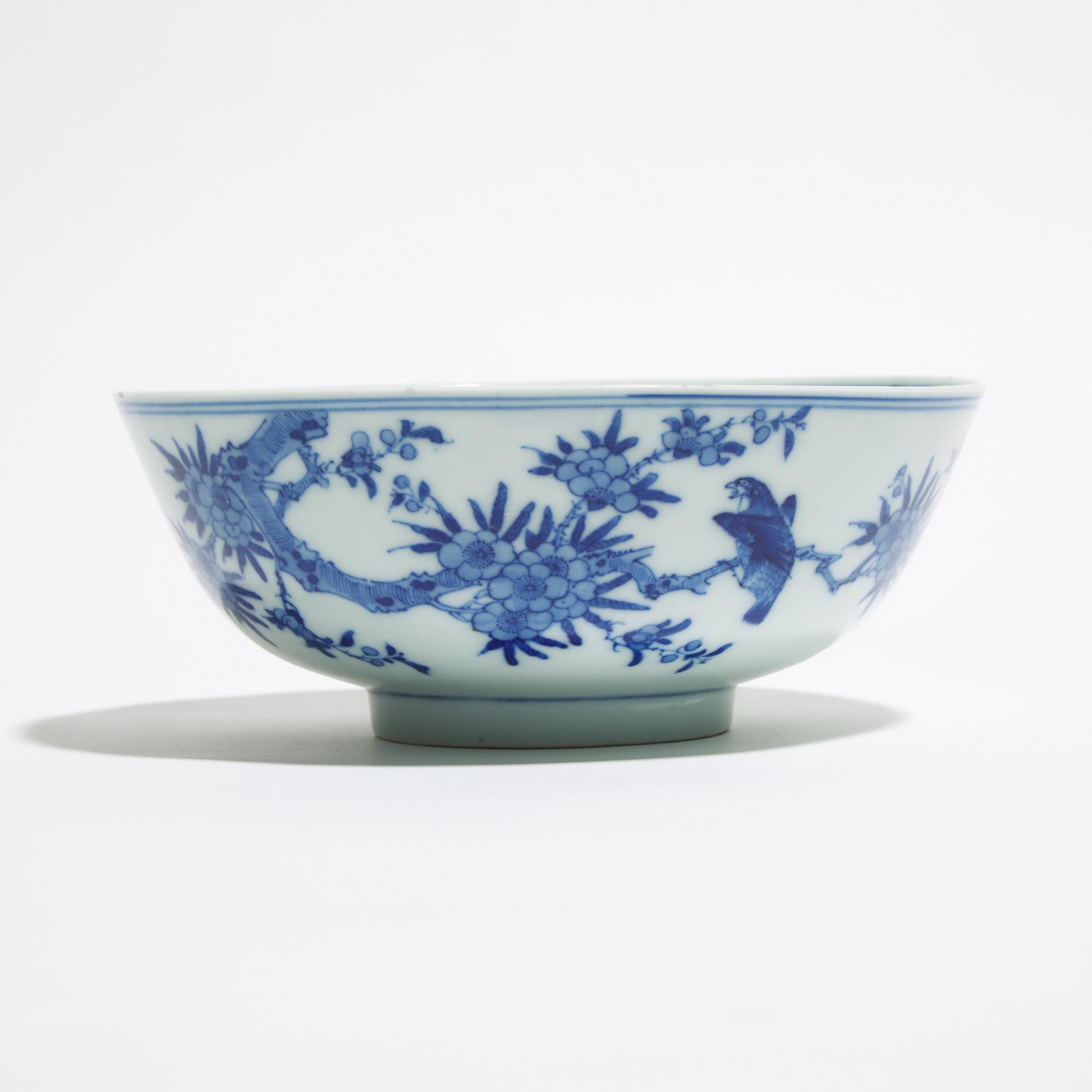 A Blue and White 'Bird and