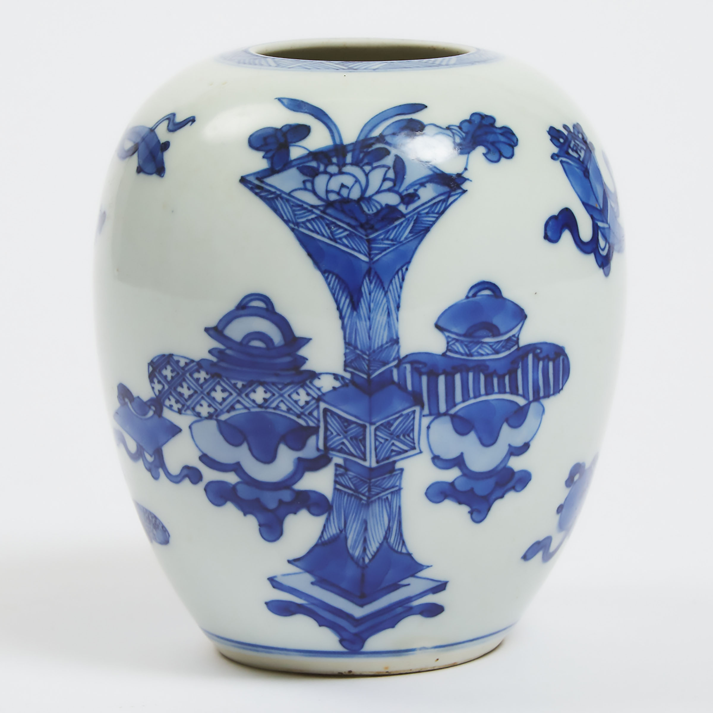 A Blue and White 'Hundred Antiques'