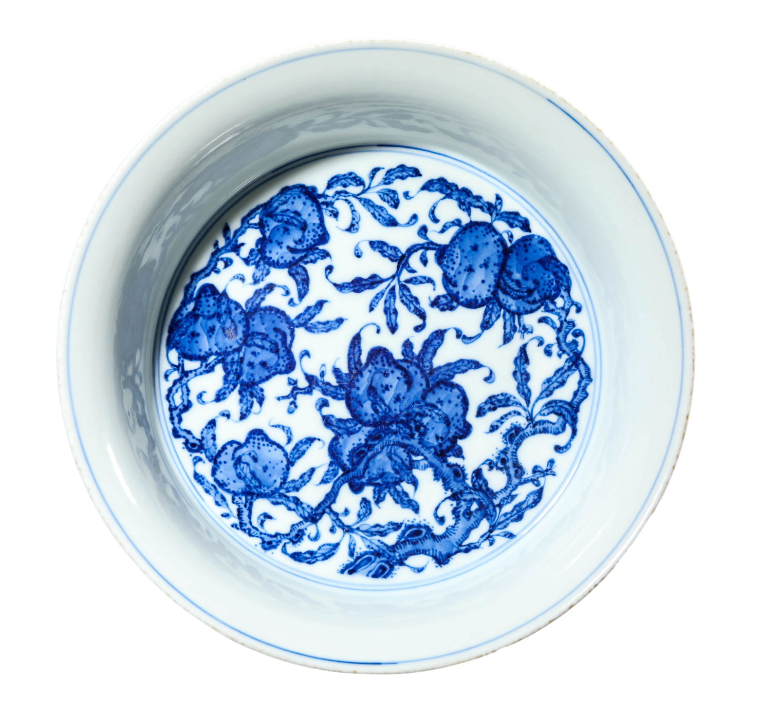 A BLUE AND WHITE 'INTERLOCKING
