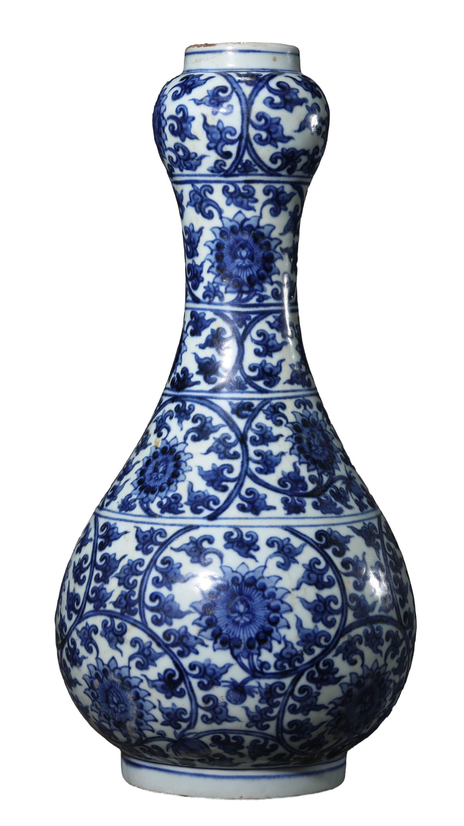 A BLUE AND WHITE 'INTERLOCKING