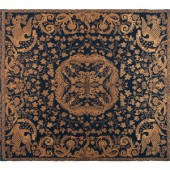 A Blue and White Jacquard Wove