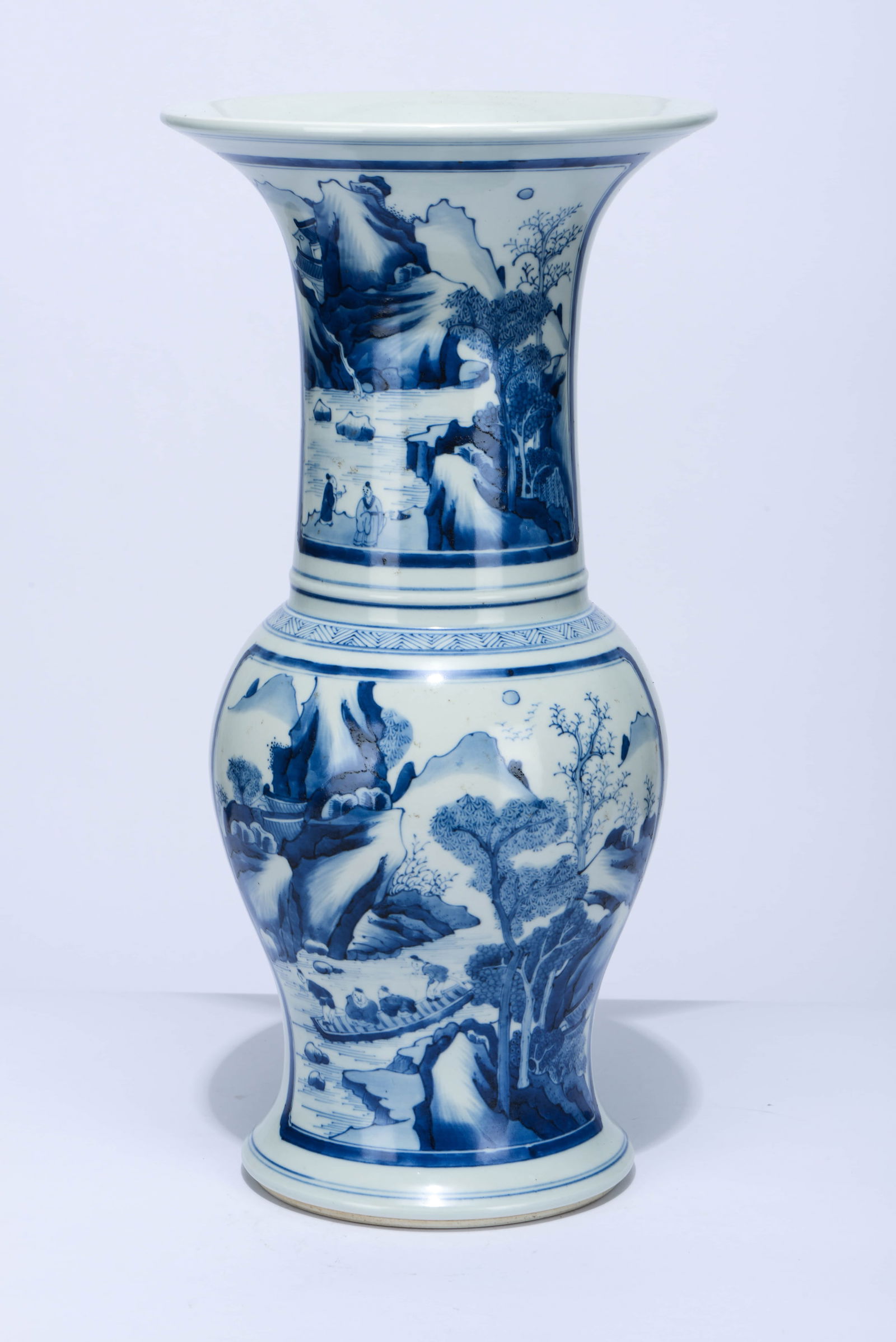 A BLUE AND WHITE MEDALLION 'SEA