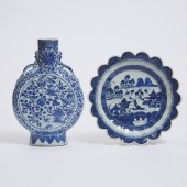 A Blue and White Moonflask, To