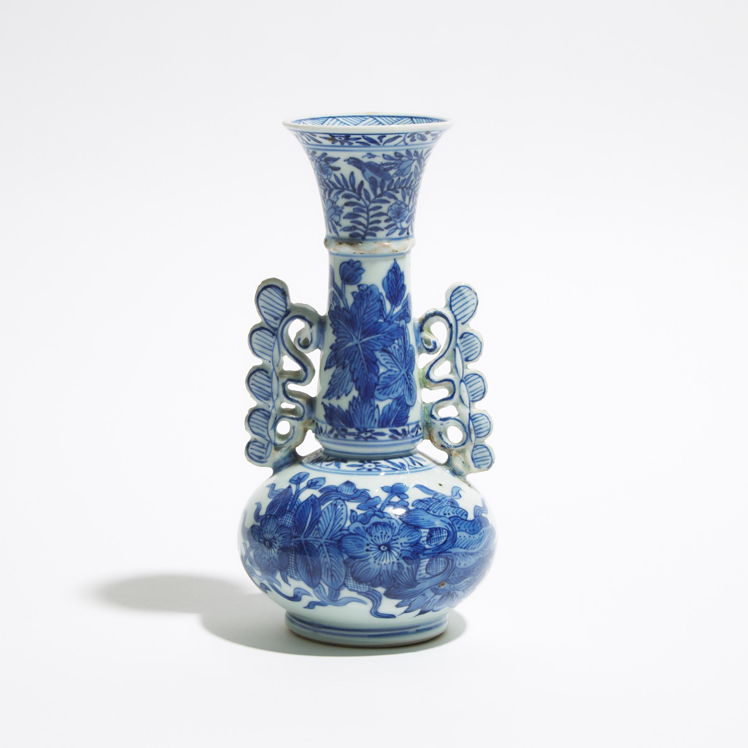 A Blue and White 'Venetian Glass'